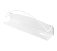 Magnetic Magazine Rack White Metal Wall Hanging for Kitchen Storage
