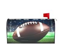 Magnetic Mailbox Cover American Football Post Letter Box Cover Decorative Mailbox Wrap Mail Box Post Cover for Home Outside Welcome Garden Decor Letter Post Cover 21''x18''