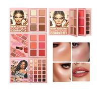 Magnetic Makeup Book - 3 Layer Cosmetic Palette Design, Wide Range Color Variety Selection, Creative Beauty Shade Collection, Enhanced Visual Results With Rich Pigments | Fashion Travel Friendly Kit F