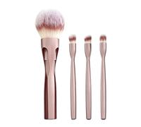 Magnetic Makeup Brush Set, 4-in-1 Portable Synthetic Brushes, Professional Women Cosmetic Tool with Compact Case, Face Powder Accessory, Blending Gadget with Sleek Design, Home Office Tool for Travel