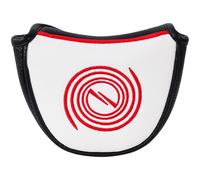 Magnetic Mallet Putter Cover Red Swirl Putter Headcover for Odyssey Putter