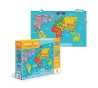 Magnetic Map Puzzle World Discovery Game Dodo 145pcs Childrens Educational Toy
