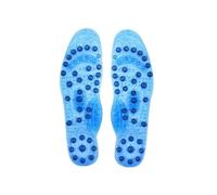 Magnetic Massage Insoles Foot Acupressure Shoe Pads Therapy Slimming Insoles for Weight Loss Man Women Unisex(Blue,S EU 35-40)