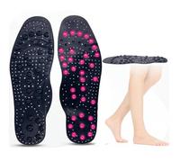 Magnetic Massage Insoles for Weight Loss Unisex,Acupressure Magnetic Massage Foot Therapy Reflexology,Feet Reflexology Therapy Insole For Plantar Fasciitis,Foot Blood (Size:S(35-40)2pairs,Color:Black)