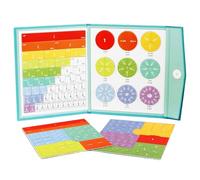Magnetic Math Master Set | Magnetic Fraction Tiles Circles Activity Set | Interactive Educational Toys for Homeschool Travel Waiting Room School Travel Kids Toddler Boys Girls