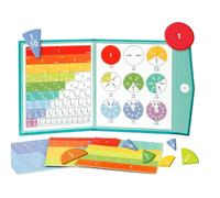 Magnetic Math Master Set - Math Fraction Learning Magnets Puzzles,Educational Toys Interactive for Toddler Students Girls Boys Tabletop Group School Homeschool Travel Waiting Room
