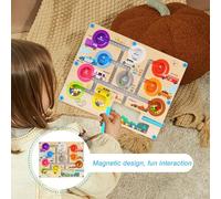 Magnetic Maze Board - Traffic Animal Puzzle Sensory Toys,Educational Matching Game Sensory Fine Motor Toys for Kids Preschoolers Birthday School Home Travel Road Trip