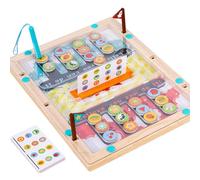 Magnetic Maze Board | Wood Educational Matching Game - Matching Board Game,for Travel School Party Classroom Car Trip Playroom Boys Girls Homeschooling Birthday Holiday Family Nights