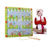 Magnetic Maze Puzzle - Wooden Portable Fun Travel Learning Board,Letter Learning Puzzle Maze - for Kids Kindergarten Students Boys Girls Children Daughter Son