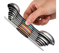 Magnetic Measuring Spoons Set Stainless Steel Dual Sided Measuring Spoons