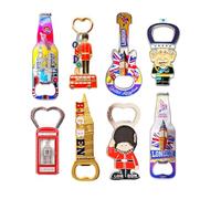 Magnetic Memories Set of 8 London Skyline Fridge Magnets with Built-in Bottle Openers