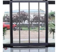 Magnetic Mesh Door Curtain for Home Use,Thickened Fiberglass Screen Door Mesh,Fine Mesh for supermarkets, garages, and Large Stores(3pc,14inx81in)