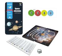 Magnetic Mini Board Games, Magnetic Space planet Flying Chess Game, Travel Toys for Plane, Car, Road Trip, Classroom Prizes