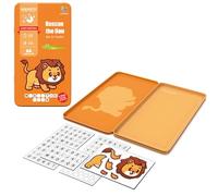 Magnetic Mini Board Games, Rescue the Lion Scrabble Game, Travel Toys for Plane, Car, Road Trip, Classroom Prizes