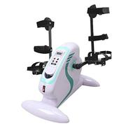 Magnetic Mini Exercise Bike, Electric Pedal Exerciser For Seniors Portable Fitness Cycle For Arm/Leg Stationary Exercise Leg With Protective Gear