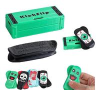 Magnetic Mini Fingerboard | 3D Printed Fingerboard Obstacles | Fun, Stress-Relieving, Portable Tiny Skateboard Desk Toy, Fun Fidget Toys for Adults Youth Teens (#02)