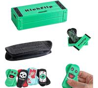Magnetic Mini Fingerboard - Fun, Stress-Relieving & Portable, Pro Fingerboard Obstacles, Spin, Flip, Finger Board Roll Your Stress Away, for Tricks Travel & Desk Play (H)