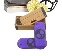 Magnetic Mini Fingerboard, Portable Tiny Skateboard Desk Toy, 3D Printing Fingerboard Obstacles, Pocket Stress-Relief Fidget, for Adults Youth Teens and Spin Slide Tricks Training