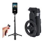 Magnetic Mini Phone Selfie Stick, 360° Rotation Pocket Tripod Extendable Cell Phone Travel Tripod Multifunctional Selfie Stick for Travel Vlogging Photos Video Recording