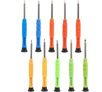 Magnetic Mini Screwdriver Set, Precision Repair Tool Kit with Phillips/Slotted/Star Heads for Eyeglasses, Watches, Phone, Electronics & Jewelry (Multicolor，11PCS)