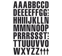 Magnetic Mixed Letters, Ideal for Use on Shelving or Racking Beams or Any Magnetic Surface - H.43mm - White