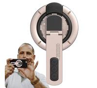 Magnetic Mobile Phone Holder Ring Adjustable Mobile Phone Holder - Strong Three Hundred Sixty Degree Rotatable Portable Adjustable Double-Sided Stand for Streaming Travel Wall Desk Fitness Study