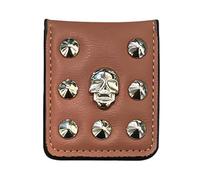Magnetic Money Clip for Men - Slim Card Holder with Money Clip | Punk Style Portable Magnetic Wallet, Card Holder for Letters and Photos, 2.76 x 2.24 x 0.39 Inches, Dark Brown, Se référer au