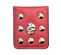 Magnetic Money Clip - Money Clip Card Holder, Slim Wallet Card Holder, Leather Money Clip, Compact Money Organizer For Men | Portable Slim Card Holder For Homm, Wine Red, Se référer au descriptif,