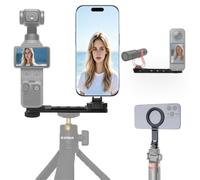 Magnetic Monitor Phone Holder Mount Compatible for DJI Osmo Pocket 4P/4/3 | 180°Adjustable Magnet Mobile Stand, Vertical & Horizontal Expansion Adapter with 1/4"Screw Cold Shoe for Video Recording Vlog