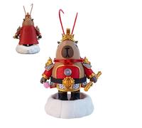 Magnetic Monkey King Capybara - 3D Printed Interactive Figurine, Cute Desktop Ornament With Accessories 5x2.4x7.2cm | Fun Building Toy For Kids Adults Boys Girls Desk Office Home Display Birthday