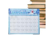 Magnetic Monthly Planner - 33x29cm Fridge Calendar Board, Paper Magnetic Schedule Organizer, 2026 2027 Planning Calendar Tasks Events | Family Planner for Kitchen, Home, Office, lightweight