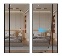 Magnetic Mosquito Door Curtain 75x270cm Black Sliding Screen with Strong Magnets Perfect for Balconies & Outdoor Mosquito Netting for Effective ct Defense