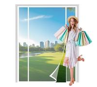 Magnetic Mosquito Door Screen 200x270cmKeep Bugs Out Enjoy Fresh AirEasy Install Insect Net for Doors White Curtain Protector
