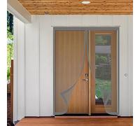 Magnetic Mosquito Net for Door 120 x 225 cm Easy Installation No Drilling Gray ct Screen Bug Barrier Adjustable Ideal for Home and Patio