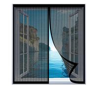 Magnetic Mosquito Net for Windows 60 x 105 cm Easy Installation No Drilling Or Screwing Heavy Duty Instant Screen Door for Windows Nets to Keep Bugs Out, Black
