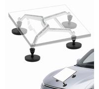 Magnetic Mount Bracket Curved Compatible for Starlink Mini Portable Aluminum Holder for RV Car Roof Metal Surfaces 66mm Strong Suction Cup High-Speed Stability Universal Fit for Starlink Mini Dish