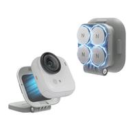 Magnetic Mount Holder Stand for Insta360 GO Ultra, Magnet Suction Quick Fixation Base on Metal Surface Desktop Bracket Rotating Folding Mount Expansion Adapter for GO Ultra Action Camera