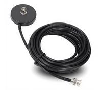 Magnetic Mount with BNC Female, BNC Female to Male Magnetic Mount with 5m RG58 Coaxial Cable Handheld for CB Radio Vehicle Radio 2 Way Radio