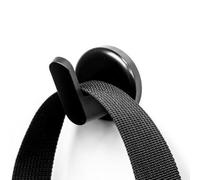 Magnetic Multi-Purpose Angled Hooks - No Tools Required - Use with Any Ferrous Surface or Included Adhesive-Backed Steel Discs - Perfect for Coats, Hats and Bags (Pack of 2) (36mm Dia x 39mm Length)