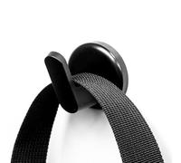 Magnetic Multi-Purpose Angled Hooks - No Tools Required - Use with Any Ferrous Surface or Included Adhesive-Backed Steel Discs - Perfect for Coats, Hats and Bags (Pack of 2) (36mm Dia x 39mm Length)