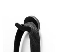 Magnetic Multi-Purpose Double Hooks - No Tools Required - Use with Any Ferrous Surface or Included Adhesive-Backed Steel Discs - Perfect for Coats, Hats and Bags (Pack of 2) (36mm Dia x 39mm Length)