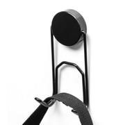 Magnetic Multi-Purpose Swivel Hooks - No Tools Required - Use with Any Ferrous Surface or Included Adhesive-Backed Steel Discs - Perfect for Coats, Hats and Bags (Pack of 2) (36mm Dia x 39mm Length)