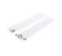 Magnetic Music Staff Whiteboard Sheet 60x30x0.1cm for Piano Practice | Soft Reusable Surface, Educational Notation Printing, Includes Individual Note Pieces and Treble Clef Fridge Magnet