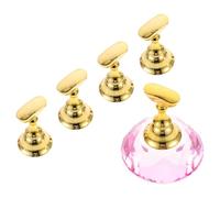 Magnetic Nail Stand Crystal Base for Nail Tip Art Display | Angle Display Holder, Stable Bottom Placement, Manicure Practice Tool, for Technicians and School Use