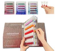 Magnetic Nail Swatches Book,120/180/240 pcs - Nail Color Swatches,Nail Display Book,with 240 Magnetic Tips,It's your First Step Towards the Spotlight,for Manicurists and Make Up (Purple,120pcs)