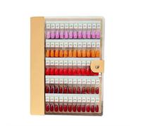 Magnetic Nail Swatches Book,2025 New Nail Color Display Book,120/180/240 Nail Color Display Book, Professional Magnet Removable Blank Nail Sample Display Organizer for Manicurist (120pcs)