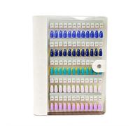 Magnetic Nail Swatches Book,2025 New Nail Color Display Book,120/180/240 Nail Color Display Book, Professional Magnet Removable Blank Nail Sample Display Organizer for Manicurist (120pcs)