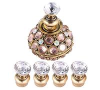 Magnetic Nail Tip Practice Stand, Nail Art Display Holder Crystal Base Salon Accessories DIY Manicure Tool (Gold)(gold)