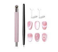 Magnetic Nail Tool - Double Head Portable with a Round Metal Ball - Gel Magnet Tool for Beginners, Professionals, Beauty Salon, Dorm, Travel, Business Trips