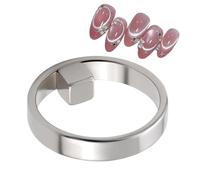 Magnetic Nail Tool - Nail Magnet Ring For Quick Setting | feline eye Magnet With Automatic Portable Design | DIY Manicure For Beginners | Compact For Home Salon Crafting Design